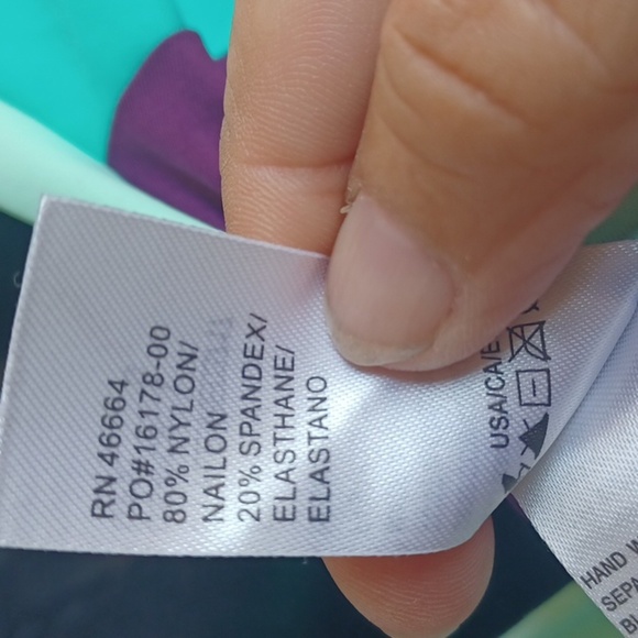 Reef Swim Pullover, purple & green, sz L - Picture 8 of 9